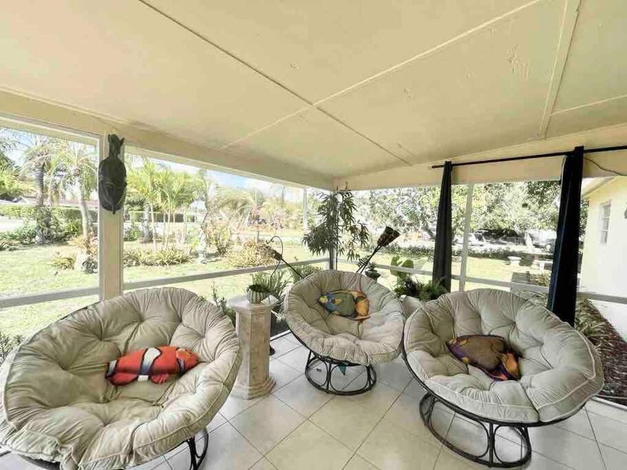 Jungle To Beach 4 R 3 Bedroom Family And Pet Heated Pool N Airport N Beach N Hard Rock Fort Lauderdale Exterior foto